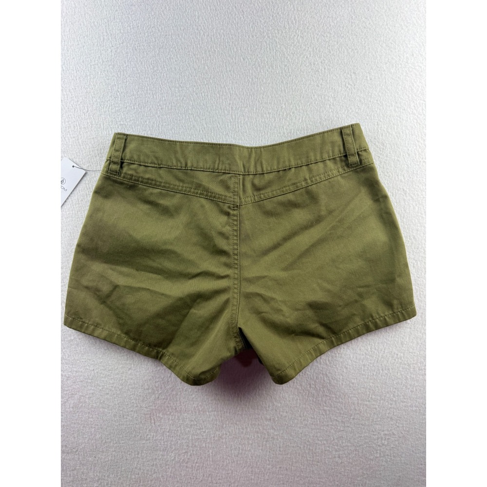 Volcom So Chickie Short Moss Green Chino Twill Skater Shorts Womens 26 B0902401 - Picture 5 of 7